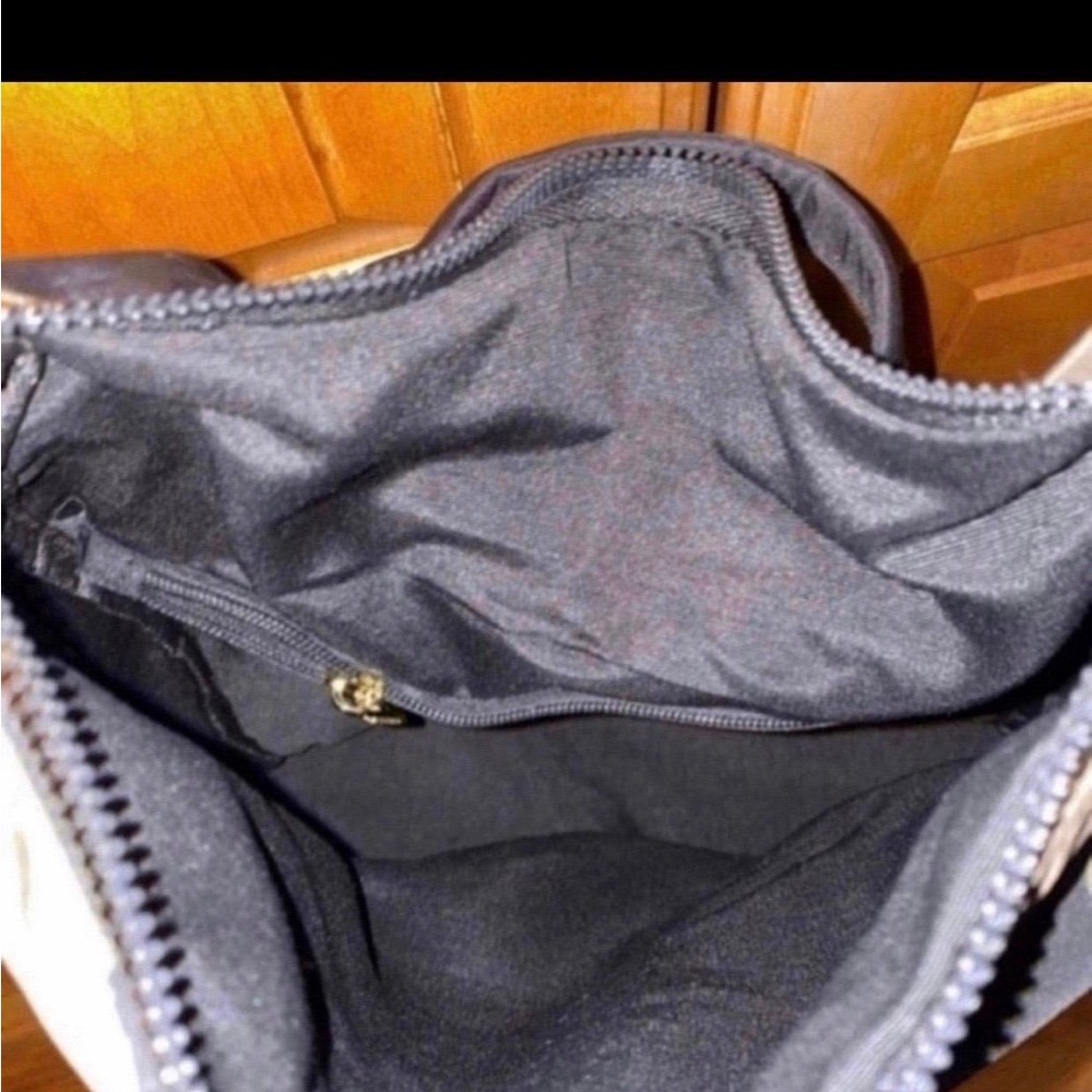 Nylon Camouflage Backpack / Crossbody Bag/ Purse w/Gold Accents. - Picture 6 of 8